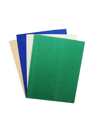 Набор листов фетр (А4) (4 шт) (зеленый, синий, белый, бежевый) (упаковка) 2474889