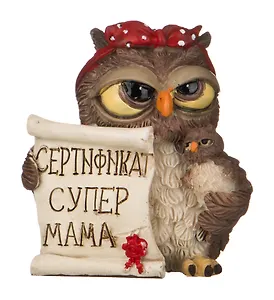 Фигурка Сова супермама 7см  (537-258)