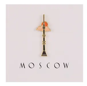 Значок Останкинская башня (Москва) (металл) (4627077840788) 3108878