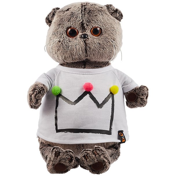 Мягкая игрушка Басик в футболке с короной (25 см) (Ks25-175) 2854993 — 1