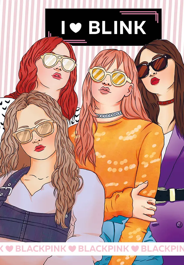 Обложка для паспорта. I love BLACKPINK 369715 — 1