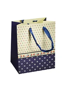 Пакет подарочный бумажный А5 18*23*10 "Изысканный горошек",жен., разноцвет., мат. ламинат, Хансибэг