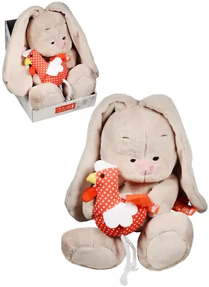 Мягкая игрушка Зайка Ми с петушком (18 см) (SidS-174) 2570177