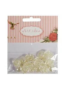 Бусины Розочки (16 шт) (884) (14-08542-884) (в пакете)