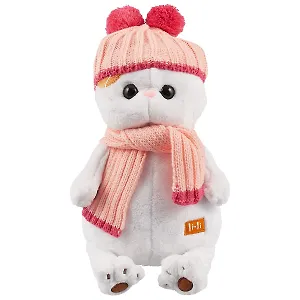 Игрушка мягкая Budi Basa, Ли-Ли в розовой шапке с шарфом, 27см