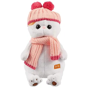 Игрушка мягкая Budi Basa, Ли-Ли в розовой шапке с шарфом, 27см 2697023