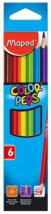 Карандаши цветные Maped, Color'Peps, 6 цветов 231712
