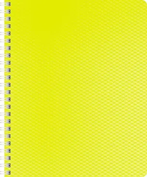 Тетрадь в клетку Hatber, Diamond Neon, 80 листов, желтая 233374