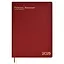 Ежедневник дат. 2025г. А4 120л 210х297 "Шеврет глосс" бордовый, кожзам, мягк. переплет, тисн. фольгой, офсет, ляссе — 3054297 — 1