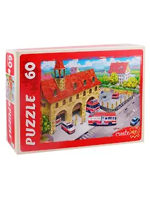 Пазл Пожарная станция Рыжий кот 60 элементов П60-5918