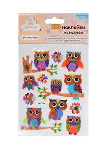 3D Наклейки Фантазия Пэчворк (HMD-106В) (Рукоделие) (упаковка) (3+)