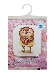 Вышивка Шоколадные дольки в серебряной фольге (15x16, Аида 14, Белая) (C233)