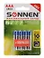 Батарейки КОМПЛЕКТ 4 шт., SONNEN Super Alkaline, AAA (LR03, 24А), алкалиновые, мизинчиковые, в блистере, 451096 — 3136573 — 1