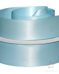 Лента атласная 1д (0,25 х 4,5 м)  голубой (3105)