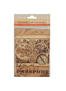 Феникс Презент Обложка для паспорта "Компас" ПВХ 13,3*19,1см. 35667