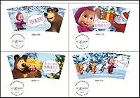 Кружка Маша и Медведь(зима) в ассорт. (0665.169-0665.172)