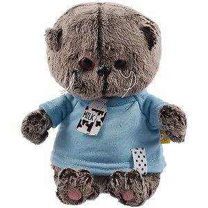 Игрушка мягкая Budi Basa, Басик BABY в голубой футболке (20 см) (BB-057)