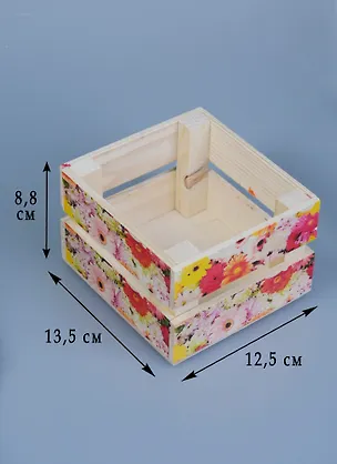 Кашпо реечное дерево Цветы (11х12х9) (1971180) 2575740