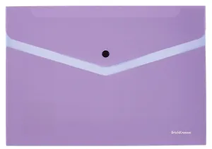 Папка-конверт А4 на кнопке "Manga", пластик, ассорти,