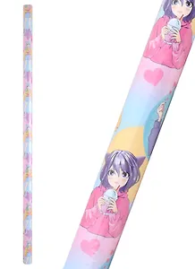 Бумага упаковочная 70*100см "Аниме. Любовь"