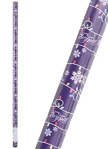 Бумага упаковочная 70*100 "Новогодняя гирлянда" мел., инд.уп