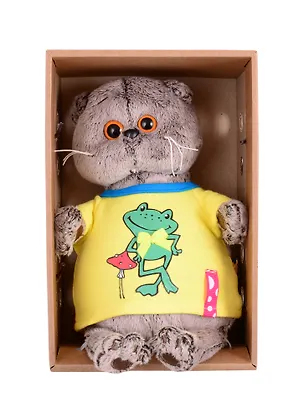 Игрушка мягкая Budi Basa, Басик в футболке с принтом Лягушонок (19 см) (Ks19-134) 2834863
