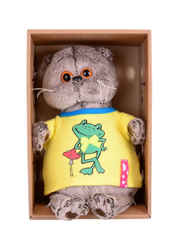 Игрушка мягкая Budi Basa, Басик в футболке с принтом Лягушонок (19 см) (Ks19-134) 2834863 — 1