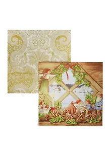 Набор салфеток для Декупажа Дом веселых гномов (64L008/SDL000109) (2шт) (упаковка)