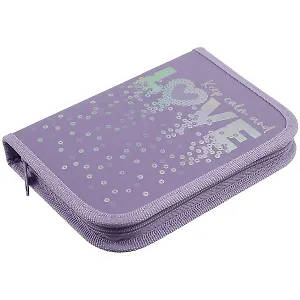 Пенал школьный 1отд. "Love me" 19*13см, 3D лак