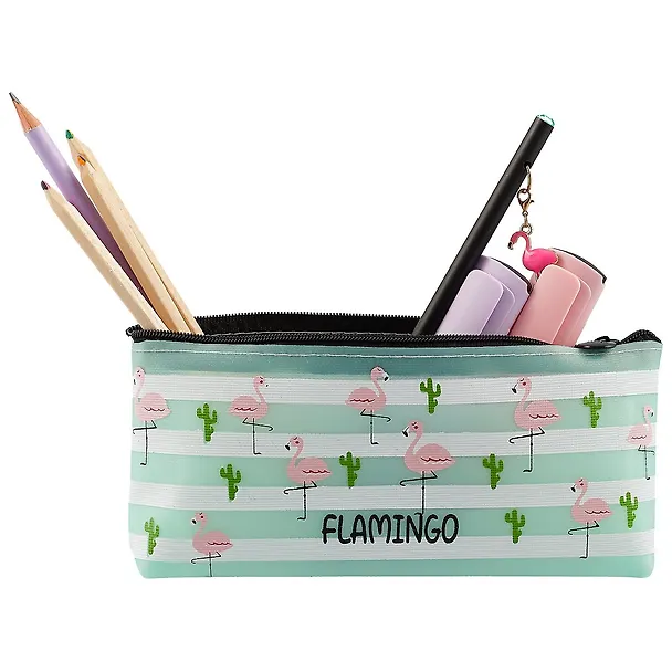 Пенал-косметичка "Flamingo with cactus" ПВХ, ассорти, инд.уп.  247023 — 3