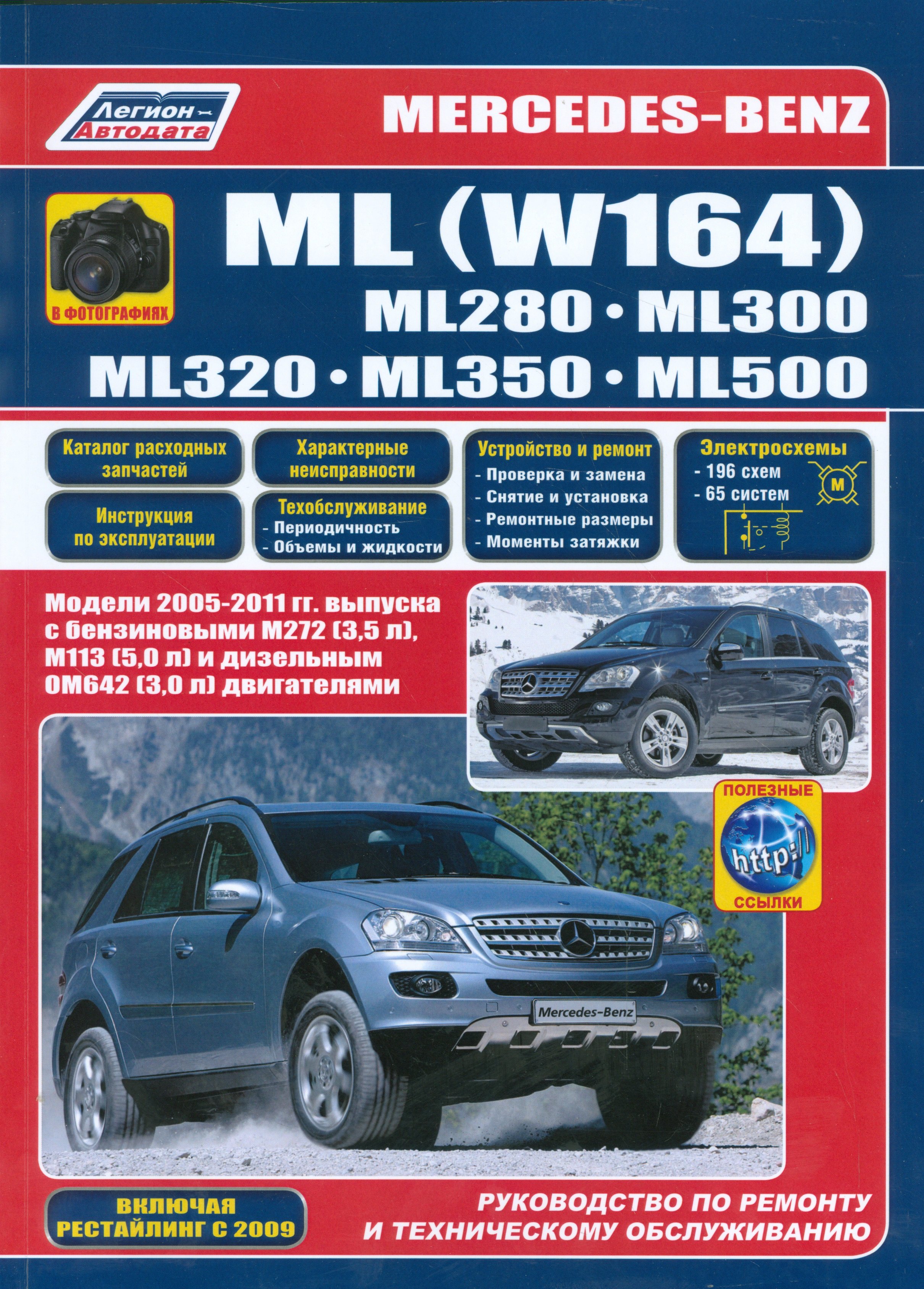 

Mercedes-Benz ML W164 в фотогр. ML280 ML300 ML320 ML350 ML500… (м)