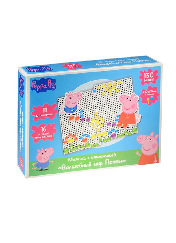 Мозаика с аппликацией Волшебный мир Пеппы (31159) (3+) (Peppa Pig) 2539683 — 1