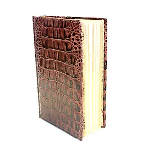 Ежедневник недат. А6+ 198л "Кайман" корич., нат.кожа, тонир.бумага, золот.обрез, Канцбург