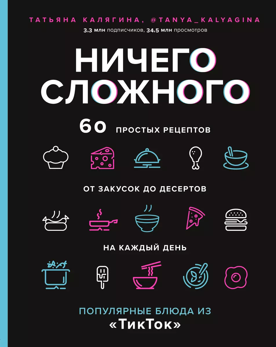 Ничего сложного. 60 простых рецептов от закусок до десертов на каждый день.  Популярные блюда из 