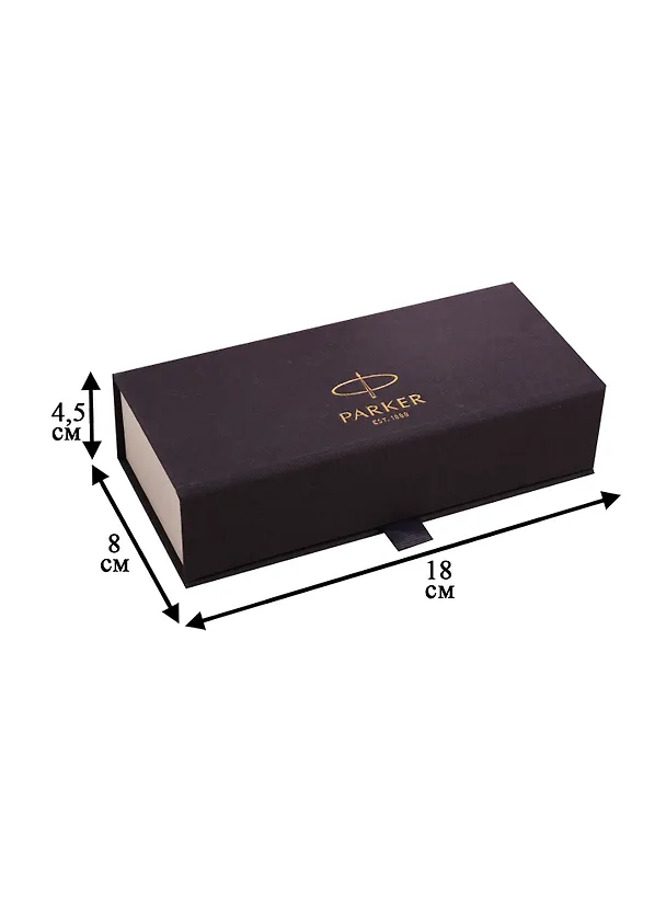 Ручка подарочная шариковая чёрная, Sonnet Matte Black GT, Parker 250204 — 3