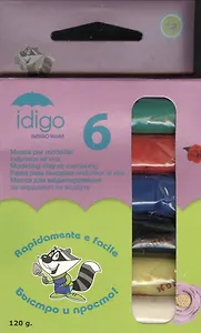 Масса для моделирования IDIGO (6 цветов х 20гр) (sm613906) (упаковка)