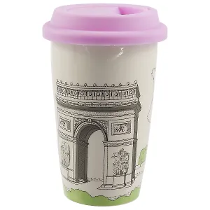 Термостакан Париж Триумфальная арка в пластиковой упаковке (115-11)