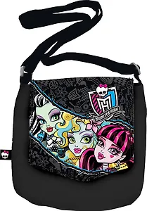 Сумка молодежная "Monster High" 18*21см, ремень через плечо, полиэстер, Академия Групп