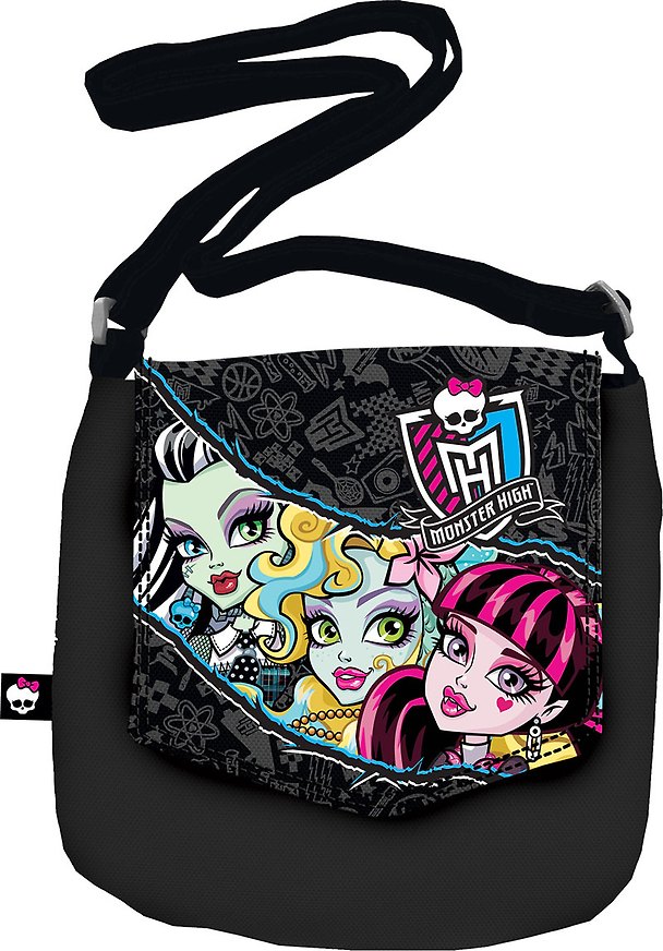 Сумка молодежная «Monster High», полиэстер, ремень через плечо, 18X21см, Academy Style 230265 — 1
