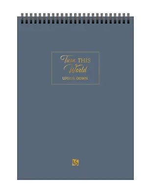 Блокнот А5 80л кл. "Trésor. World" карт.обл., гребень, мат.текст.ламинация, тиснение фольгой 3149154