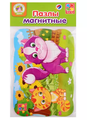 Пазлы на магните Vladi Toys Мои первые игры Котик — 2789735 — 1