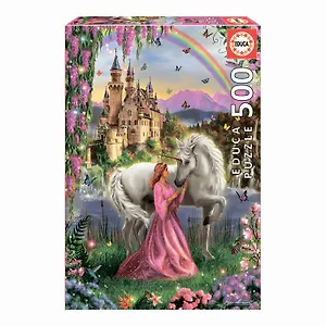 Пазл Educa 500 деталей Фея и единорог