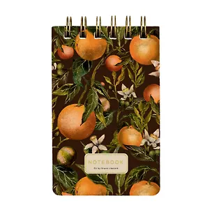 Блокнот А6 60л лин. "FLORA.PARADISE.ORANGES" тверд.обл., мат.лам.soft-touch, фольга, спираль, BrunoVisconti 3158916