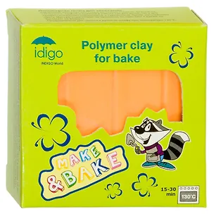 IDIGO Полимерная глина для запекания 58гр цв.оранжевый неон sm55809 2281603