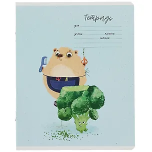 Тетрадь в клетку Феникс+, "Каламбур", 12 листов, в ассортименте 2901109