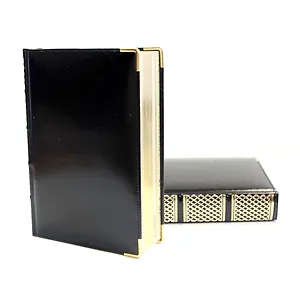 Ежедневник недат. А5 198л "Шик" нат.кожа, черн., тонир.блок, золот.срез, КанцБург