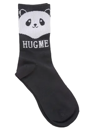 Носки Hello Socks Панда Hug me (черные) (36-39) (текстиль) 2950761
