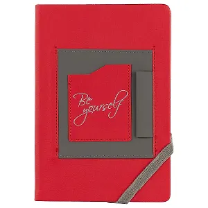 Ежедневник Escalada Be yourself, Наппа, красный, 160 листов, недатированный, А5
