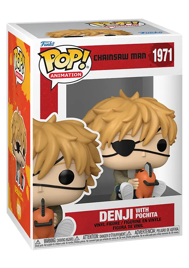 Фигурка Funko POP! Animation Chainsaw Man Denji with Pochita (1971) (Fun86484) 3124178 — 2