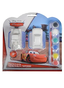 Набор-раскраска с 2 фигурками Disney Тачки (2 машинки) (BWC1112B) (173010) (блистер)